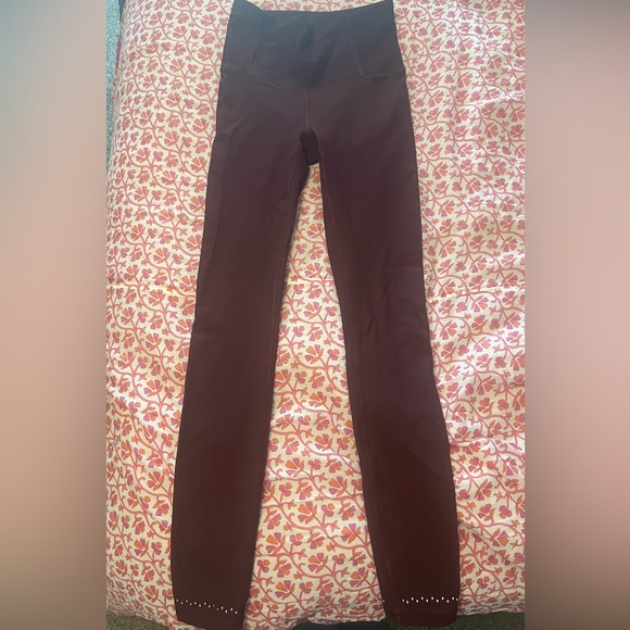 Lululemon leggings, maroon - Picture 3 of 3